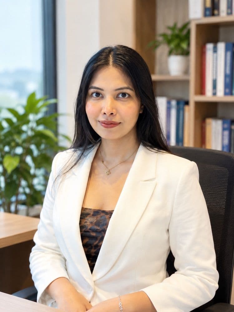 Dr Yashmin Nongrum, nutritionist and founder of Mynutrioclinic, at her desk